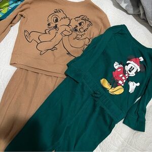 Disney's Mickey Chip & Dale Baby Boy cozy Set by Jumping Beans® Size 18 months